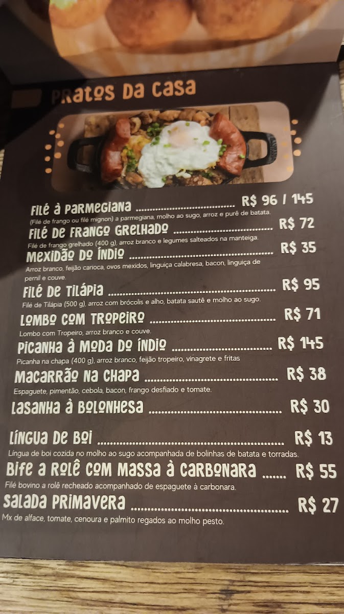 Pizzaria e Restaurante do Índio Menu - Image 1